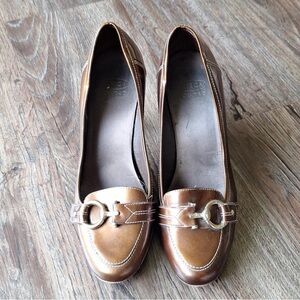Elegant Brown Leather Loafers for Women
